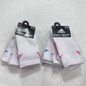 Women’s White Adidas Socks